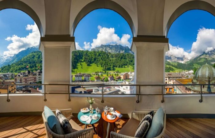 Kempinski Palace Engelberg - Titlis - varanda quarto